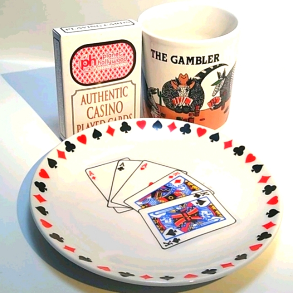 3 Piece Vintage Collectible Playing Card  Set